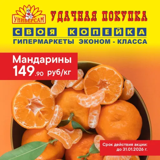 Мандарины - 149.90 - Своя Копейка | Продукты | Якутск